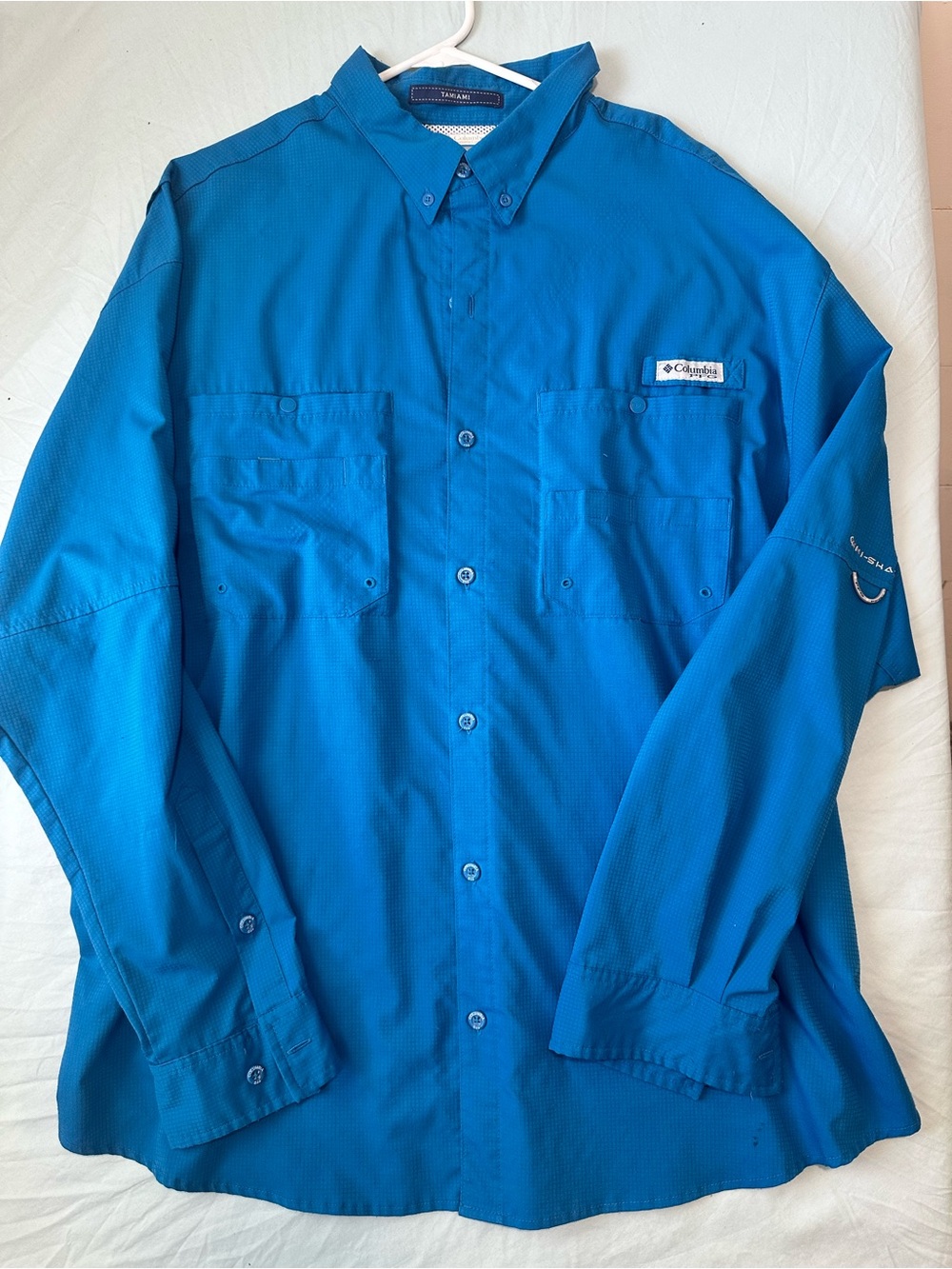 Columbia PFG Tamiami II Fishing Shirt – XXL Long Sleeve Bright turquoise - Picture 2 of 7